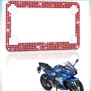 10/$13 Motorcycle License Tag Plate Frame Cover Only Hardware Not Included